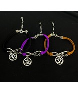 &quot;OM&quot; Sacred Symbol Leather Love Bracelets (3 Colors) - £8.61 GBP