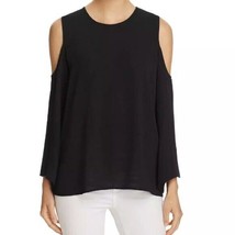 Vince Camuto Women&#39;s Cold Shoulder Bell Sleeve Top Size M Black - £11.07 GBP