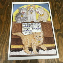 Happy Hanukkah singing kittens on front  12 pack greeting cards with env... - £15.53 GBP