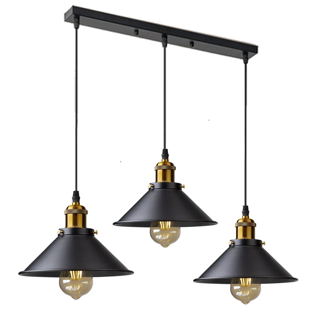 Industrial Edison Kitchen Pendant Light  Antique Brass Hanging Ceiling L... - $59.19+