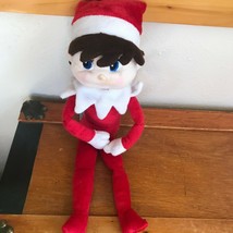 Gently Used CCA and B Plush Red &amp; White Boy Elf on the Shelf Doll – 14 i... - £12.18 GBP