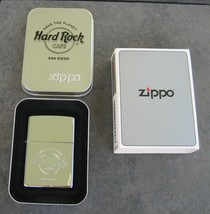 Hard Rock Cafe San Diego Zippo Lighter 2000 Polished Chrome - £30.30 GBP