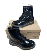Women's Shoes | Dr. Martens 1460 | 8 Eye Boots | Black Patent Lamper | Size 6 - £44.06 GBP