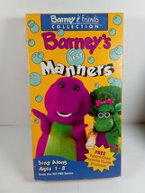 Barney &amp; Friends Barney&#39;s Best Manners 1992 VHS Video Tape Baby Bop Dinosaur VTG - £10.08 GBP