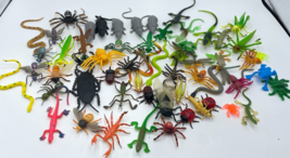 Creatures Toy Lot Insects Snakes Lizards Mice Creepy Crawlers Bugs Spide... - $9.49