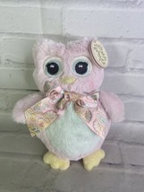 Stout Sprouts Bearington Collection Hootsie Pink Owl Plush Stuffed Anima... - $17.32