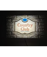Vintage Country Club Malt Liquor Store Illuminated Lighted Sign Works Gr... - $49.45
