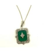 Authenticity Guarantee

10k Gold Art Deco Genuine Natural Green Onyx Dia... - $12,305.86 MXN