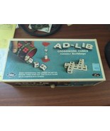 Vintage 1972 E.S. Lowe AD-LIB Crossword Cubes~Formerly Scribbage / Origi... - €8,52 EUR