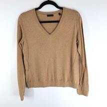 ATM Anthony Thomas Melillo Womens Pullover Sweater V-Neck Wool Blend Brown S - £46.13 GBP