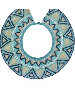 Colombian Beaded Necklace, Medicine necklace, Statement necklace,Rainbow... - $119.56