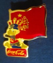 Coca-Cola 1984 Olymypic International  Flag Lapel Pin  Congo - £2.93 GBP