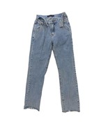 PRINCESS POLLY Lioness Women's Jeans Light Wash High Rise Peekaboo Waist XS - $12.16