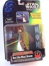 STAR WARS POTF2 ELECTRONIC POWER F/X OBI WAN KENOBI C7/8 CON SABLE DE LU... - £27.84 GBP