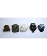 Lego Bionicle Kanohi Mask Lot Kakama, Matatu, Akaku, Huna, Komau Turaga - $24.95