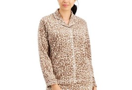 allbrand365 designer Womens Sleepwear Fleece Pajama Top Only,1-PC, Petite Large - £43.52 GBP
