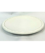 Vintage Round White Platter Ceramic 12.5&quot; Secla Portugal Pottery Holly G... - $26.00