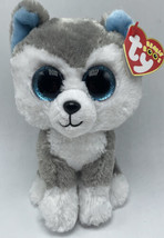 Ty Beanie Boos Slush The Husky Dog 2014 Glitter Eyes - $8.99