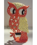 Vintage Owl Earring Holder orange and yellow  Retro - £16.88 GBP