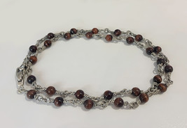 David Yurman Spiritual Beads  Red Tiger Eye Necklace - £434.58 GBP