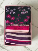 Kate Spade New York Floral Stripe Set of 3 Crew Socks - £54.15 GBP