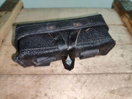 Soviet Army SKS Simonov Pouch Bag Kirza Black Marine Corps USSR Navy NOS - $24.75
