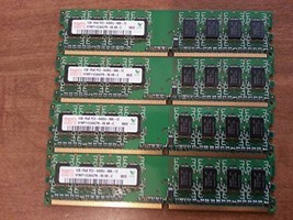 Hynix 4GB kit (4x1GB) DDR2 PC2-6400U 800MHz 240pin Unbuffered Non-ECC - $39.50