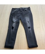 Women&#39;s Denizen By Levi&#39;s Boyfriend Distressed Black Jeans Size 15 W 32 - $19.72 CAD