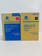2 Genuine Konica Minolta BH C3350,C3351 Magenta &amp; Black Toner TNP79MK - $80.00