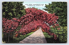 Postcard Rose Arbor Confederate Park Jacksonville Florida FL - £2.81 GBP