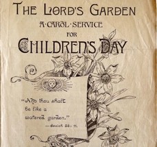 Lord&#39;s Garden Victorian 1892 Children&#39;s Day Carol Service Music Booklet ... - $49.99