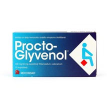 PROCTOGLYVENOL SUPP. 400 mg. * 10 (PACK OF 3 ) - $69.99