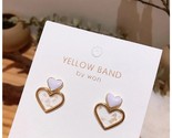 S women heart resin stud earrings 2019 female golden heart stud earrings for woman thumb155 crop