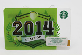 Starbucks Coffee 2013 Gift Card Class of 2014 Green Mug Cup Zero Balance  - £9.02 GBP