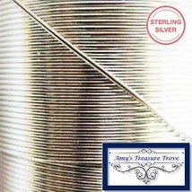 Sterling Silver .935 Wire 21 Gauge Half Hard Round Argentium - $5.70+