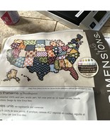Cross Stitch Kit ~ Dimensions USA Map United Patterns 26x12 #71-20082 - £19.73 GBP