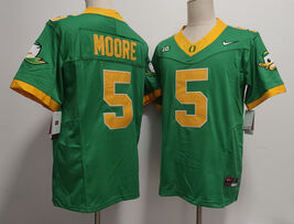 Men's Oregon Ducks #5 Dante Moore Stitched Jersey Green - $29.25