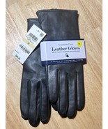 MED Charter Club Women&#39;s Cashmere Lined Leather Gloves In Dark Pewter  $... - $33.90 CAD
