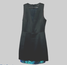 Sachin &amp; Babi Dress bottom hem sequin Size 4 Black Polyester - £34.88 GBP