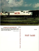 Train Railroad KCS Kansas City Southern 709 #53 EMD SD50 709 SD40-2 678 Postcard - £7.34 GBP