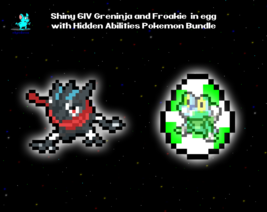 ✨ Shiny 6IV ✨ Greninja and Froakie in egg Bundle for Pokemon Scarlet &amp; Violet ✨ - £4.73 GBP