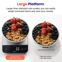 Luminary 22lb Food Scale Digital IPX6 Waterproof Rechargeable Stainless Steel - £27.74 GBP