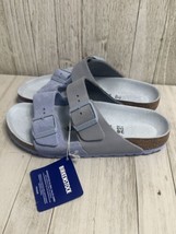 Women’s Birkenstock Arizona light blue suede sandals size US 7 - £72.63 GBP