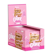 Snack Size Protein Cookie - Strawberry Creme Toaster Pastry (12 Cookies) - $75.98