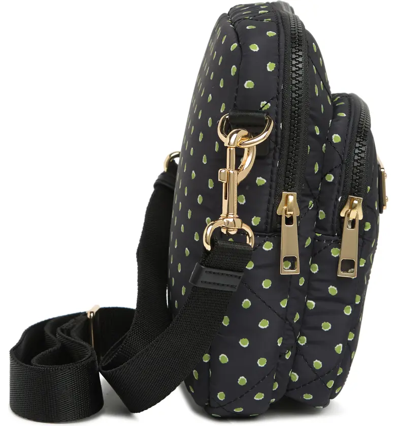Marc Jacobs Zip N/S Quilted Nylon Pouch Phone Crossbody ~NWT~ Peridot Dots Item image 5