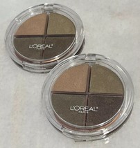 2 L&#39;oreal Wear Infinite Eye Shadow Quad - 841 Golden Canyon - 0.24 oz - £18.78 GBP