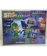 New Cardinal 5 Wood Puzzles PJ Masks &quot;It&#39;s Time To Be A Hero&quot; 5 Pk With ... - $202.39 MXN