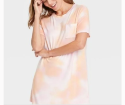 STARS ABOVE CREW NECK TIE DYE SLEEP SHIRT ULTRA SOFT / SMOOTH (SIZE L) P... - $13.07