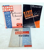 3 Vintage Radcraft Radio Electronics Circuits Magazines 1947-1948 - $79.99