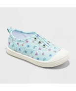 Cat &amp; Jack Toddler Girls Rory Slip On Sneaker Size 5 Blue Butterfly Prin... - $13.54